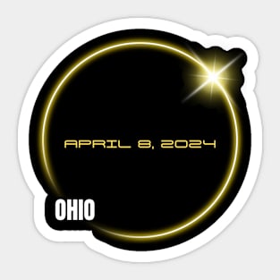 Totality 04 08 24 Total Solar Eclipse 2024 Ohio Sticker